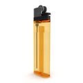 Disposable Transparent Gas Lighter Isolated on White Background 3D Illustration Royalty Free Stock Photo