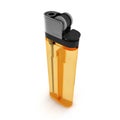 Disposable Transparent Gas Lighter Isolated on White Background 3D Illustration Royalty Free Stock Photo