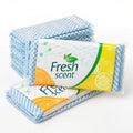 Disposable Wet Mop Pad Pack with Fresh Scent Royalty Free Stock Photo