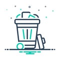 Mix icon for Disposal, rubbish and scrapheap