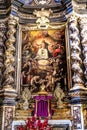 Disputation Blessed Sacrement Painting Chapel Cathedral Nice France Royalty Free Stock Photo