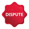 Dispute misty rose red starburst sticker button