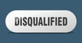 disqualified button. sticker. banner. rounded glass sign Royalty Free Stock Photo