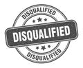 disqualified stamp. disqualified label. round grunge sign Royalty Free Stock Photo