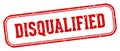 disqualified stamp. disqualified rectangular stamp on white background Royalty Free Stock Photo