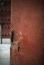 Disrepair door Royalty Free Stock Photo