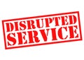 DISRUPTED SERVICE Royalty Free Stock Photo