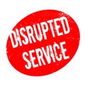 Disrupted Service rubber stamp Royalty Free Stock Photo