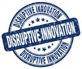 Disruptive innovation blue stamp