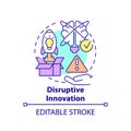 Disruptive innovation concept icon Royalty Free Stock Photo