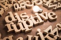 Disruptive Wood Alphabets