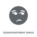 Dissapointment emoji icon from Emoji collection. Royalty Free Stock Photo