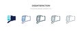 Dissatisfaction icon in different style vector illustration. two colored and black dissatisfaction vector icons designed in filled