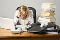 Dissatisfied Business Lady Royalty Free Stock Photo