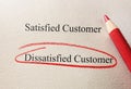 Dissatisfied customer