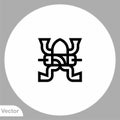 Dissection vector icon sign symbol
