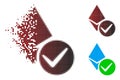 Dissipated Dot Halftone Valid Ethereum Crystal Icon