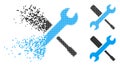 Dissipated Dotted Halftone Tools Icon