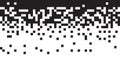 Dissolve pixel disperse blocks. Dust fragment, broken dots texture. Fractured disperse. Mosaic filled square dotted