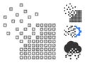 Dissolving Pixel Mosaic Polygonal Web Vector Mesh Illustration