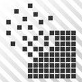 Dissolving Pixel Mosaic Vector EPS Icon