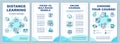 Distance learning brochure template