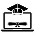 distance learning icon Royalty Free Stock Photo