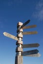 Distance signpost, Cape of Good Hope, South Africa Royalty Free Stock Photo