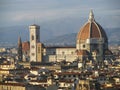 Distance View of Duomo in Florence Royalty Free Stock Photo