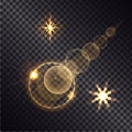 Distant Burning Star on Transparent Background Royalty Free Stock Photo
