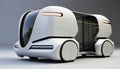 distant future autonomous cargo Technology transportation.Car truck fantastic glow light container. technology transportation