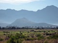 Distant Geomorphic Mound Royalty Free Stock Photo