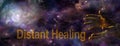 Distant Healing website banner Royalty Free Stock Photo