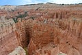 Distant hikers on the Navajo Loop Trail in Bryce Canyon National Park. Royalty Free Stock Photo