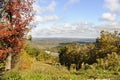 Distant hills from Wachusett Mountain Royalty Free Stock Photo