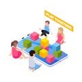Distant Kindergarten Icon Royalty Free Stock Photo