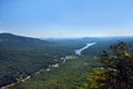 Distant Lake Lure from Chimney Rock Royalty Free Stock Photo