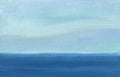 A distant sea horizon. Blue tone.