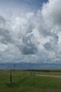 Distant Storm on South Dakota Prairie Royalty Free Stock Photo
