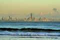 Distant Surfers Paradise Skyline Royalty Free Stock Photo