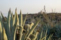 Distant view of Farol da Ponta da Piedade in Lagos, Portugal