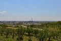 Distant view of the former CET II at the end of the NufÃÆrul flat form Oradea, Romania Royalty Free Stock Photo