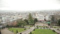 Distant View Panorama Paris France From Famous Summit Of The Butte Montmartre.