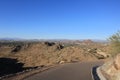 Distant view of Scottsdale and North Phoenix, Arizona