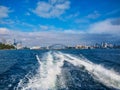 View From Sydney Harbour to the Opera House and Harbour Bridge, Australia Royalty Free Stock Photo