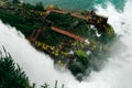 Cave of the Winds boardwalk from Bridal Veil Falls Royalty Free Stock Photo