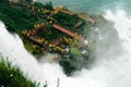 Cave of the Winds boardwalk from Bridal Veil Falls Royalty Free Stock Photo