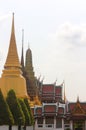 Distant view of the Wat Phra Kaew, Temple of the Emerald Buddha