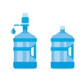 Distilled purified water in a big bottle