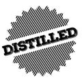 Distilled stamp on white